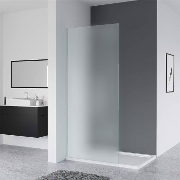 Paroi de douche en verre dépoli