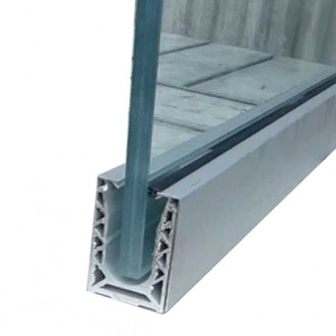 Garde corps pose sol en aluminium - 2m50