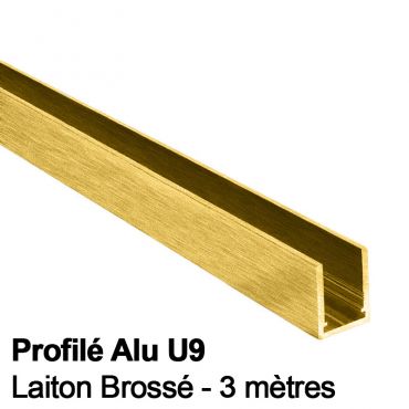 Profilé Alu U9 - Laiton...