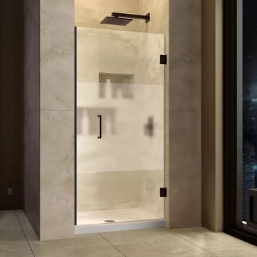 porte de douche pivotante