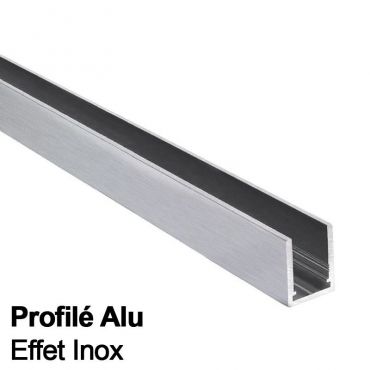 Profilé Alu U20 - Brossé...