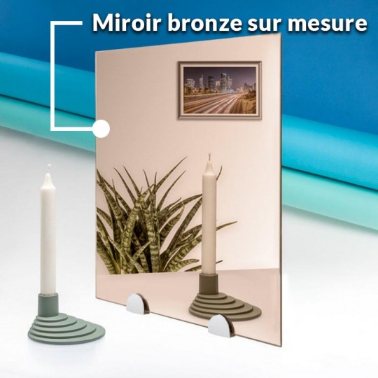 Miroir bronze sur mesure